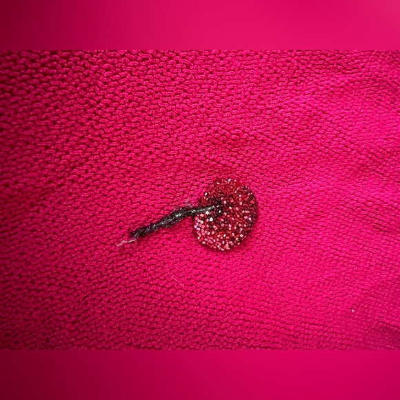 Leslie Amon Tube Mini Dress in Burgundy. - Picture 9 of 16